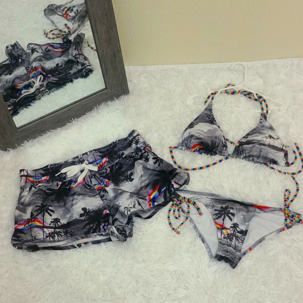 OP Palm Tree Bikini Set 🌴🌈